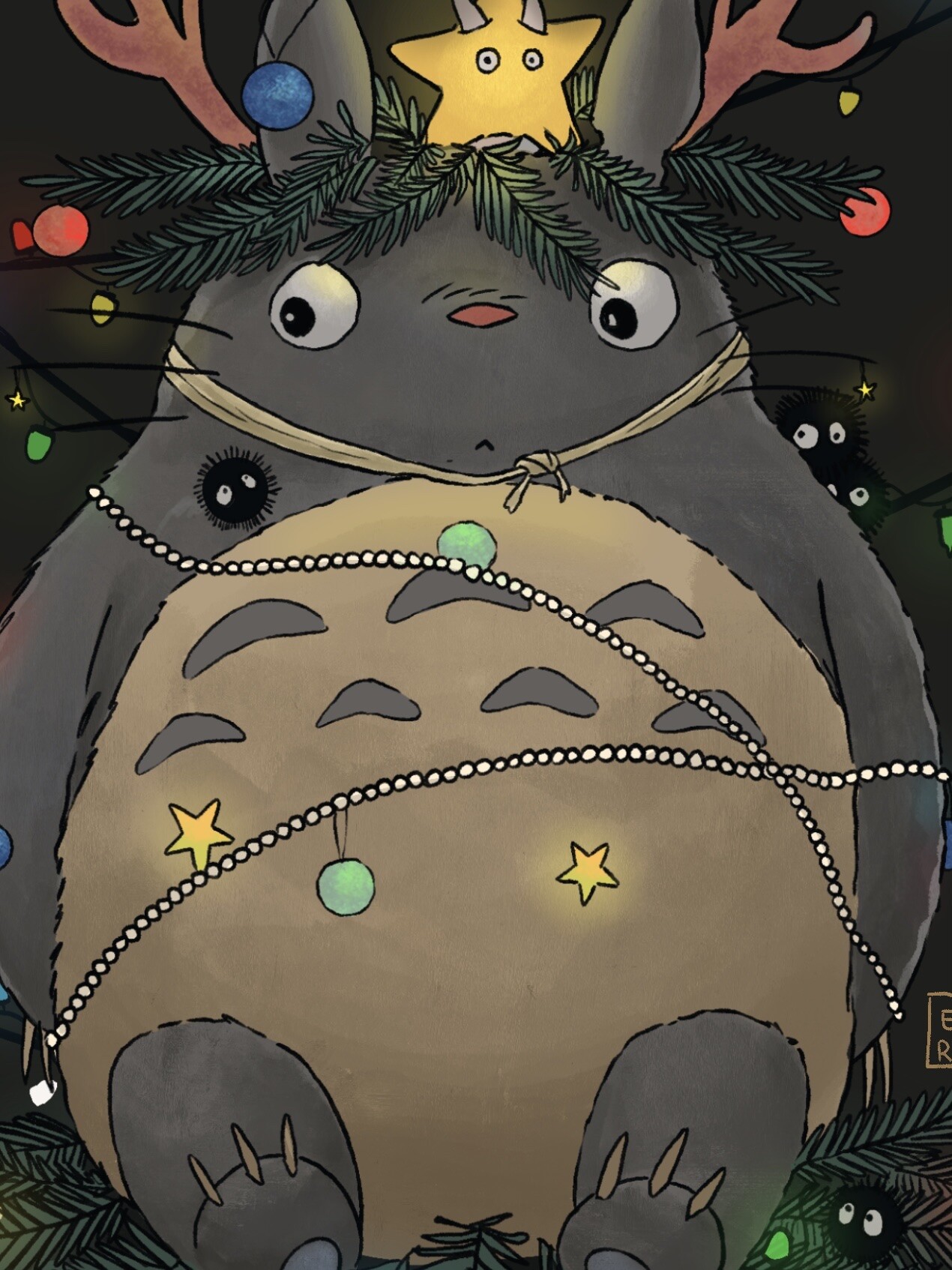 Christmas Totoro Wallpapers