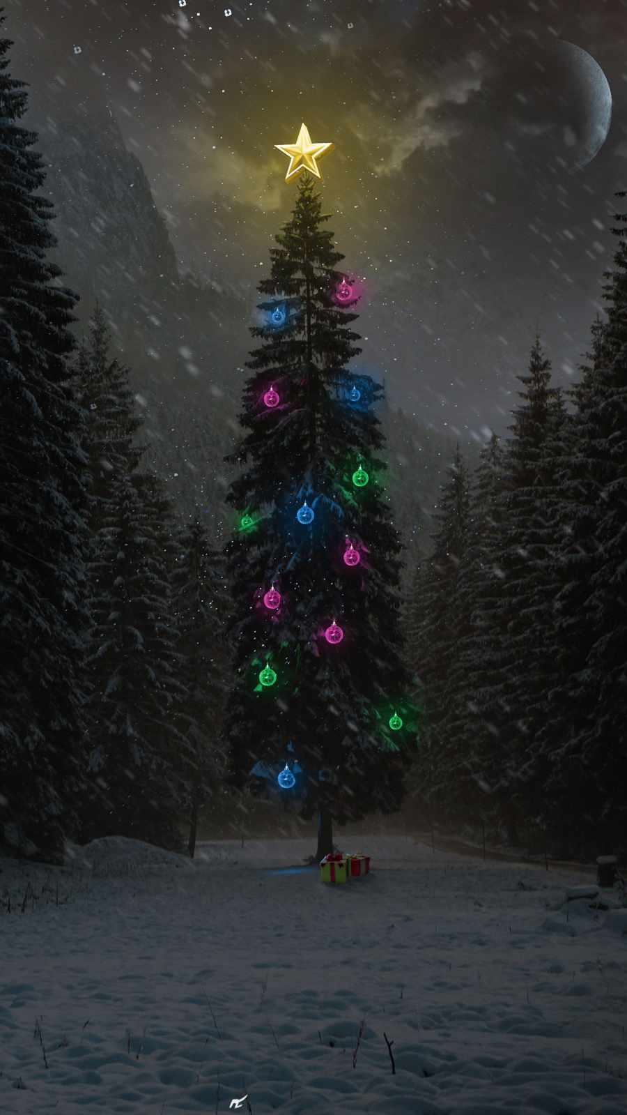 Christmas Tree Phone Wallpapers