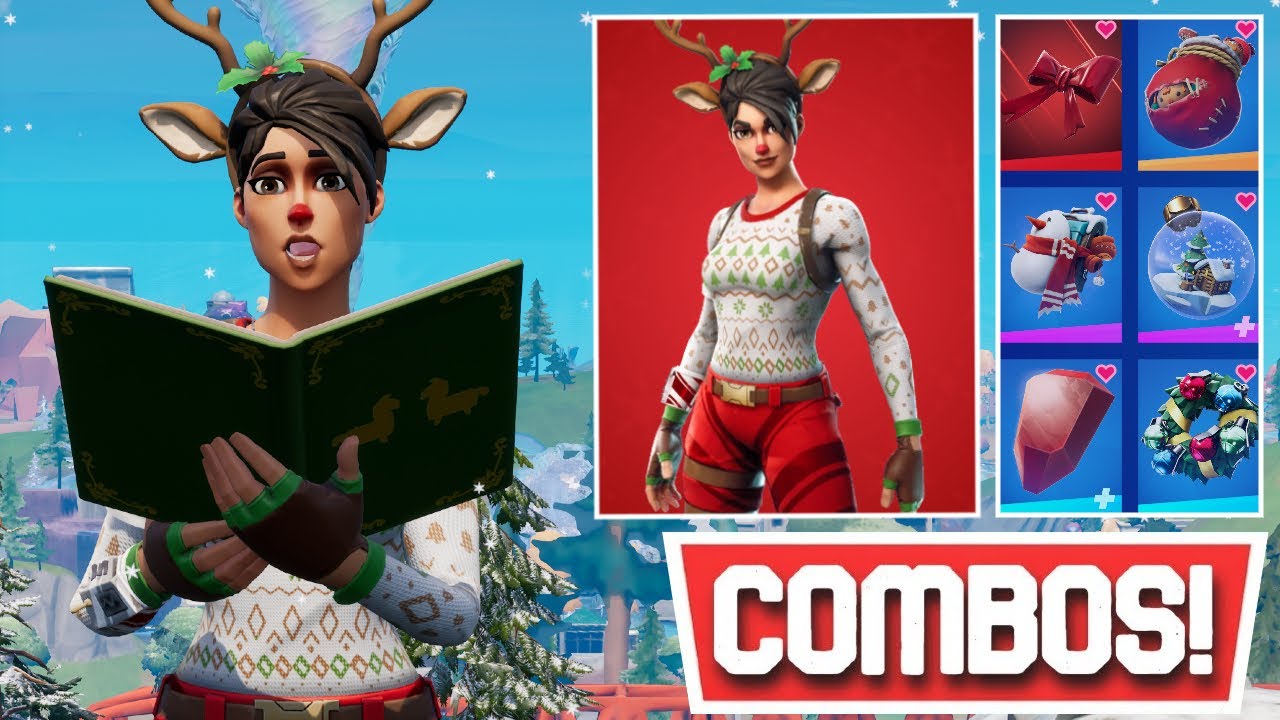 Christmas With Red Nose Raider Fortnite Wallpapers