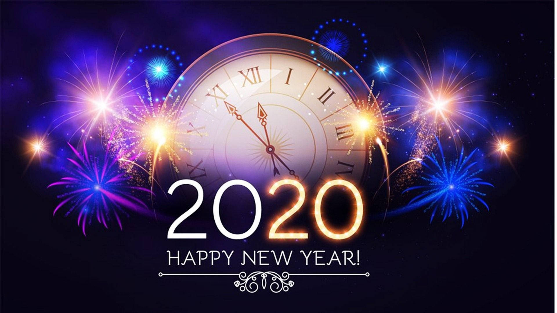 Colorful New Year 2020 Wallpapers