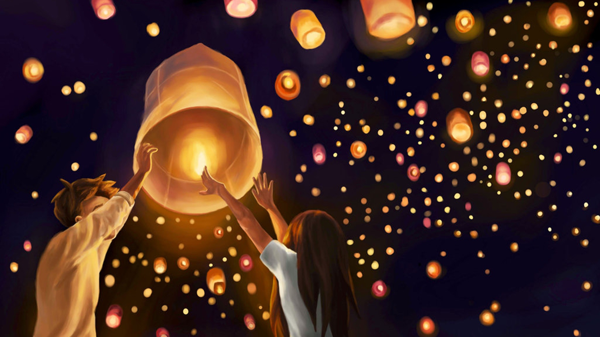 Floating Lanterns Festival Wallpapers