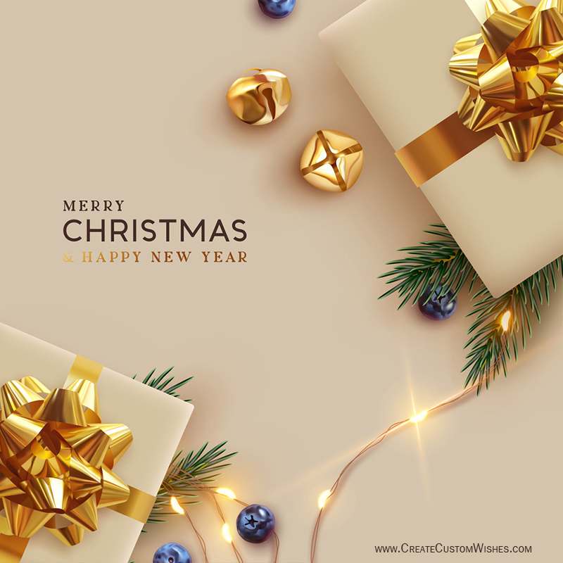 Happy New Year Merry Christmas 2021 Greeting Wallpapers