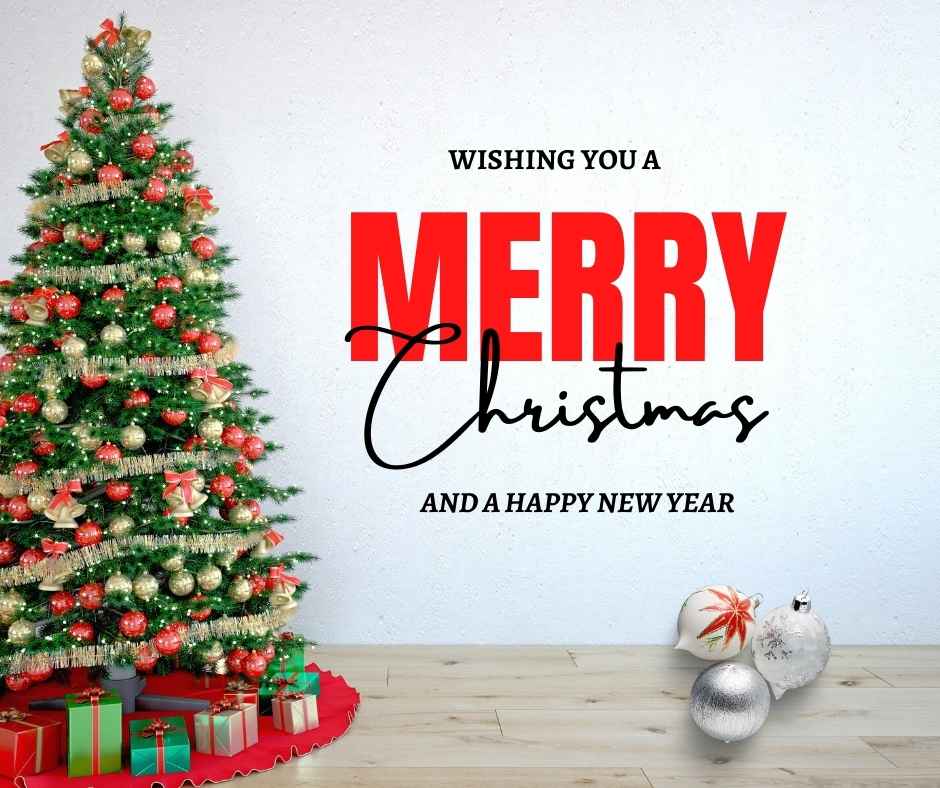 Happy New Year Merry Christmas 2021 Greeting Wallpapers