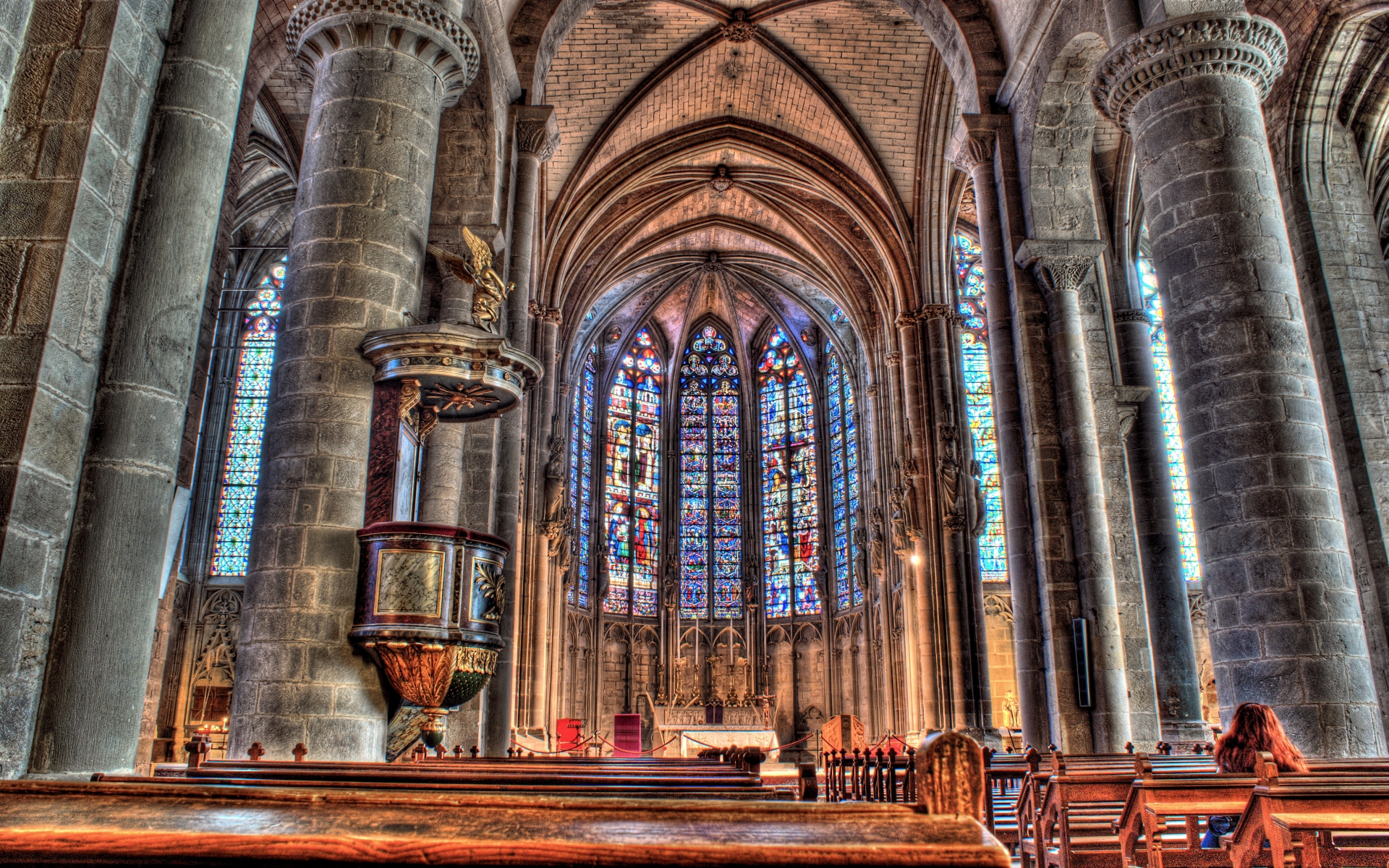 Basilica Of St. Nazaire And St. Celse, Carcassonne Wallpapers