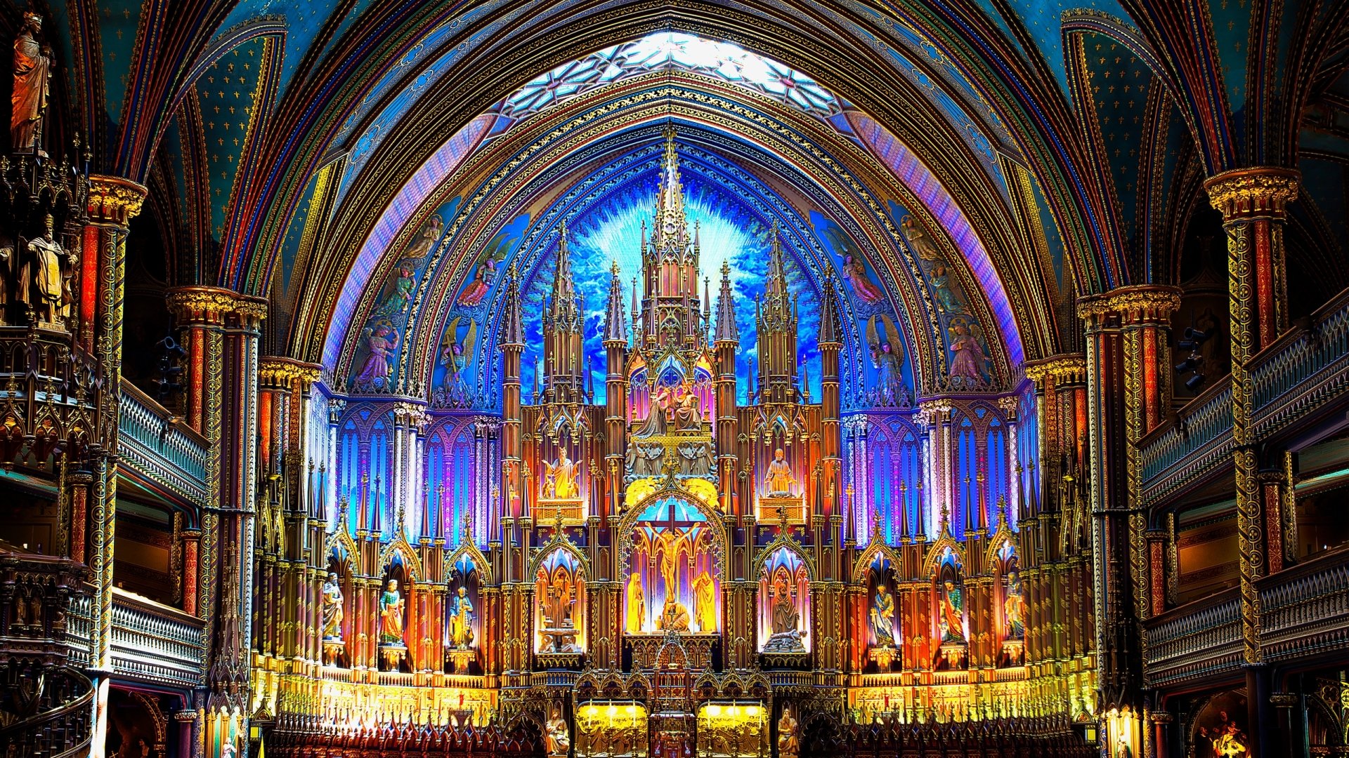 Notre Dame Basilica In Montreal Wallpapers