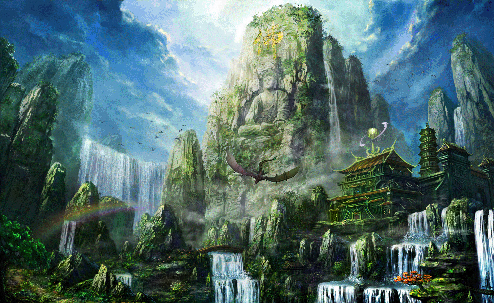 Thousand-Buddha Cliff Wallpapers