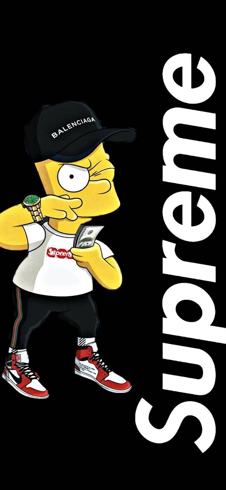 Nike Bart Simpson Iphone Wallpapers