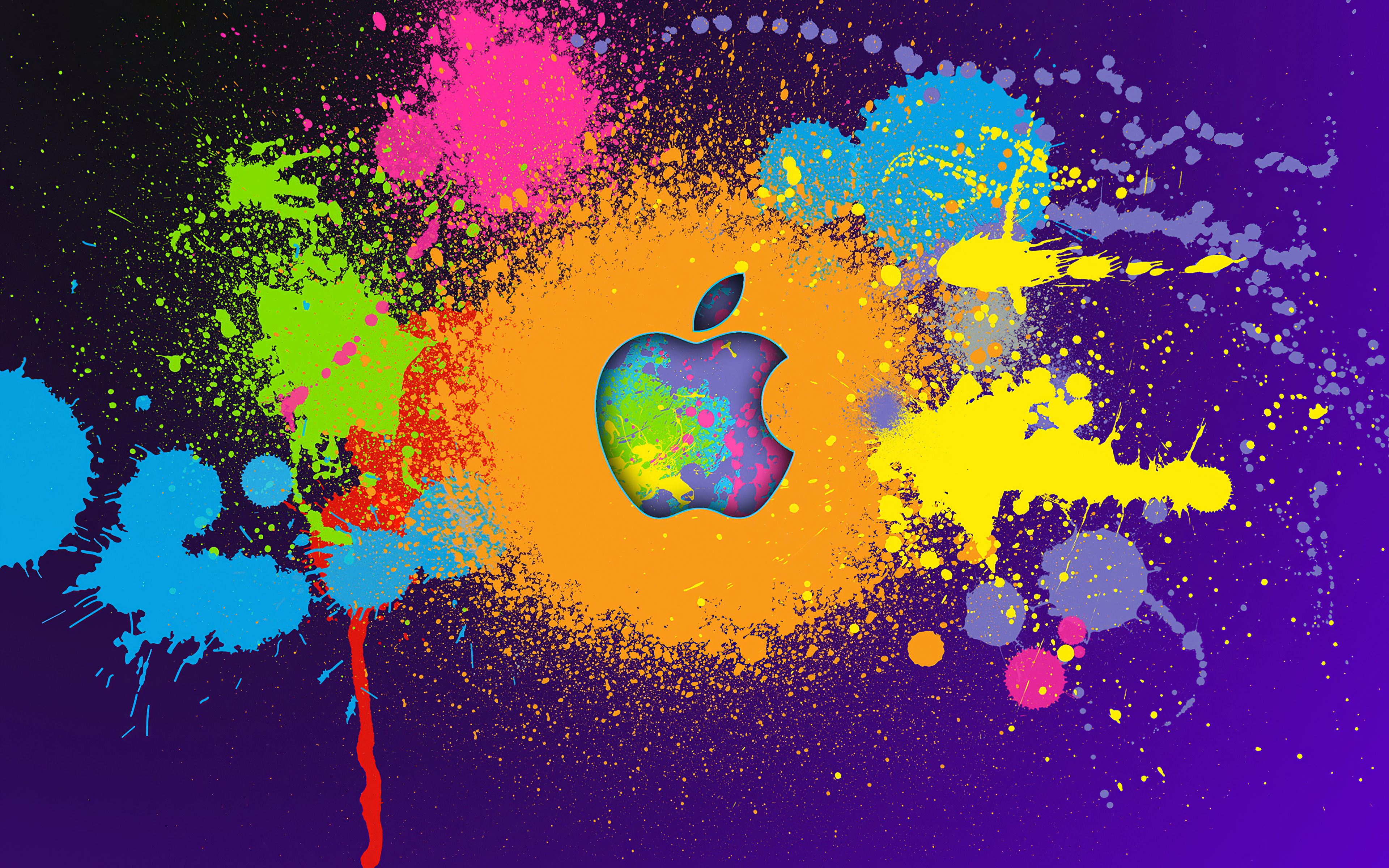 Apple 4K Logo Art Wallpapers