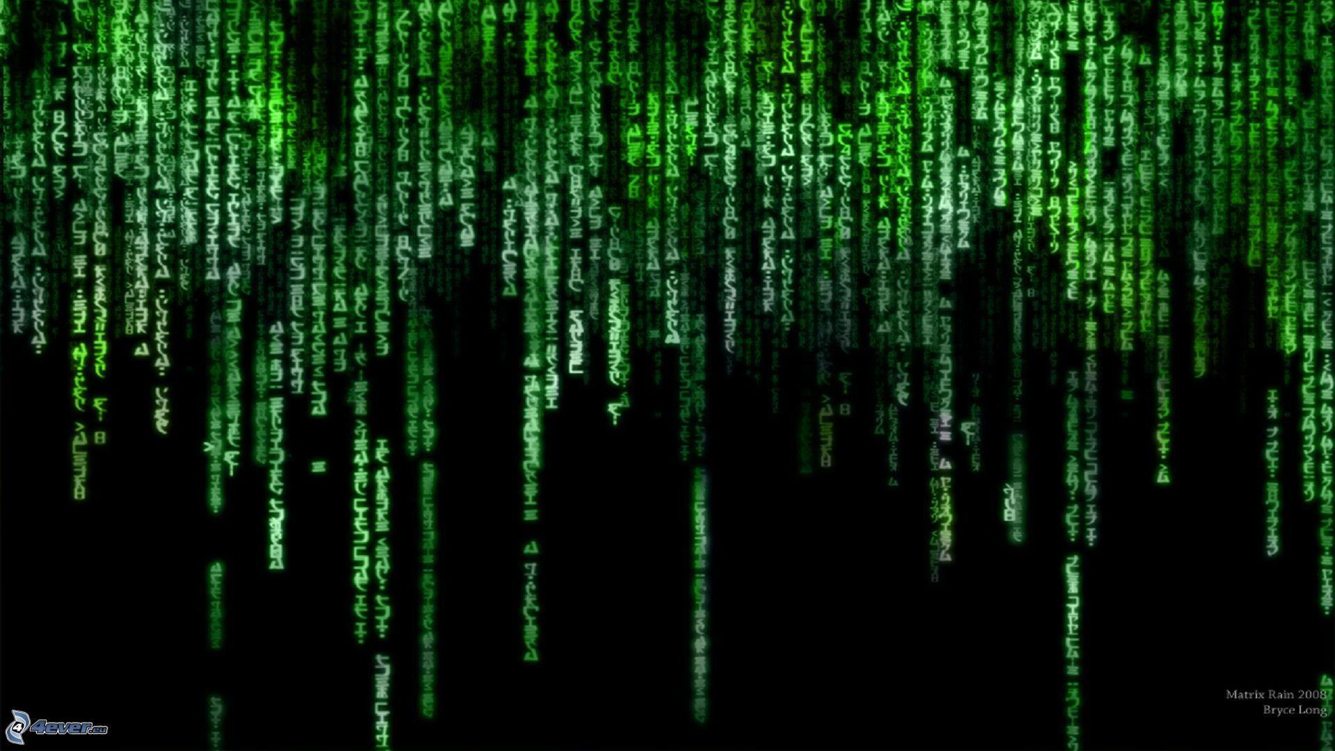 Binary Numbers Raining Wallpapers