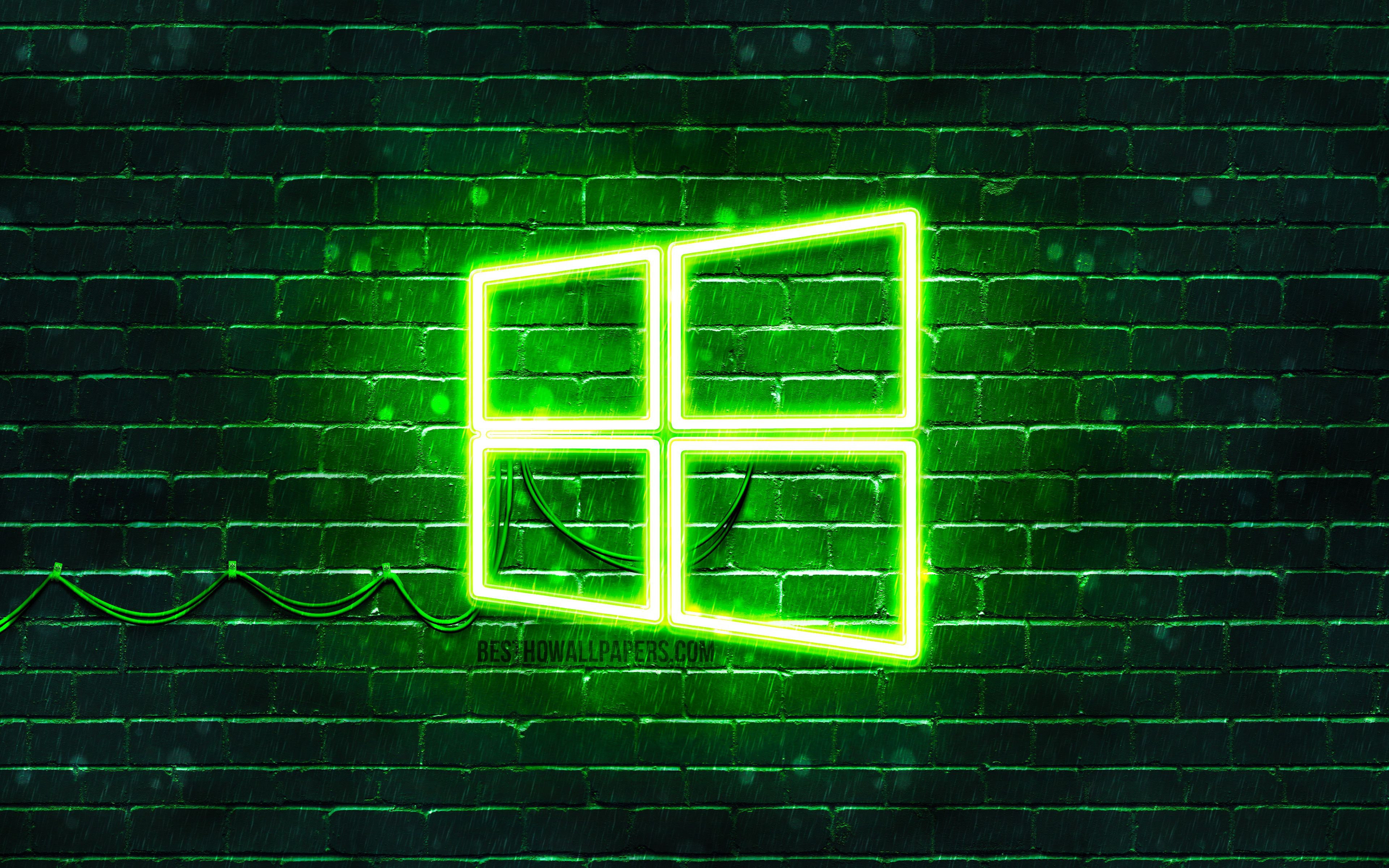 Windows 10 Logo Red Neon Wallpapers