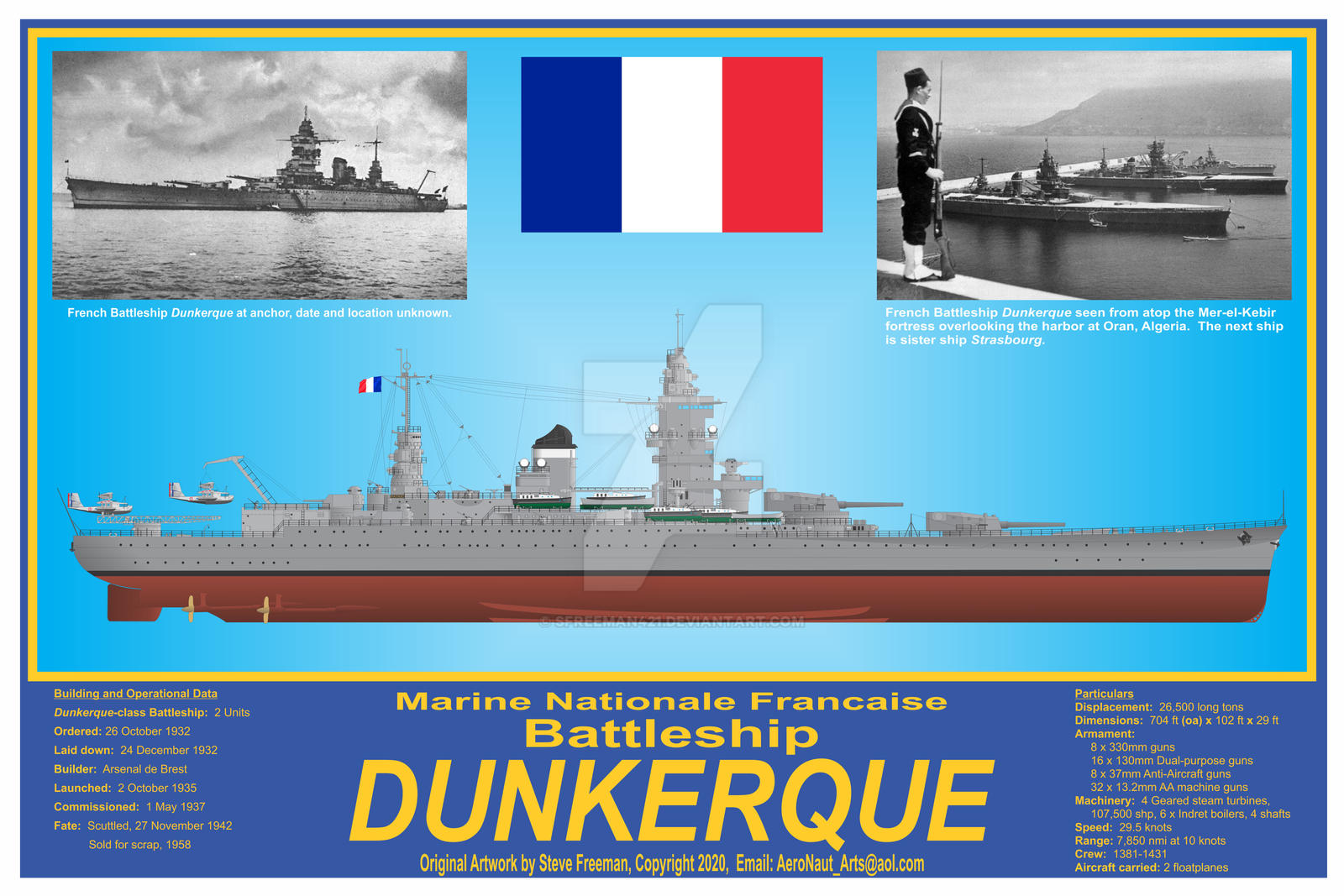 French Battleship Dunkerque Wallpapers