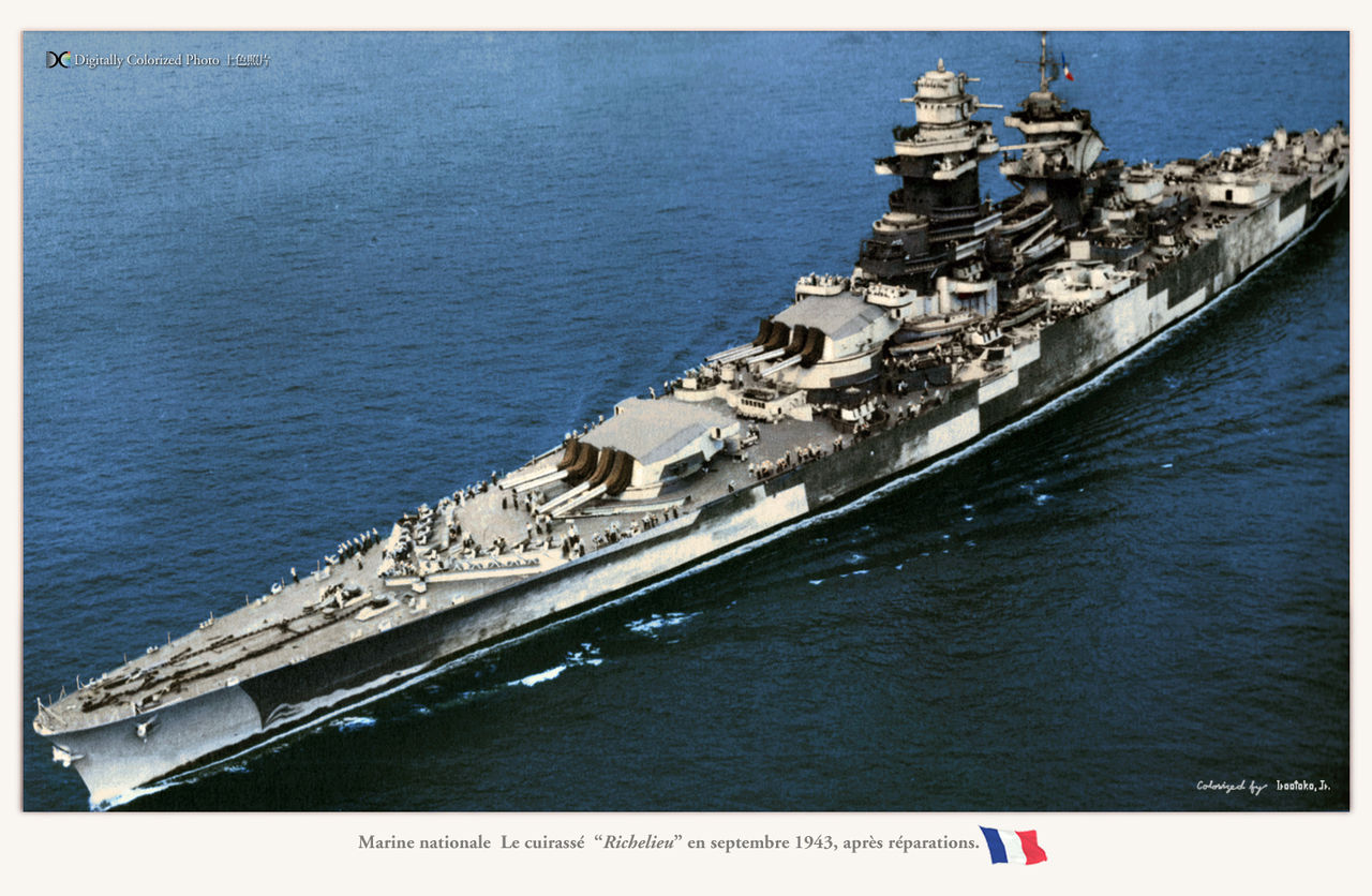 French Battleship Richelieu Wallpapers