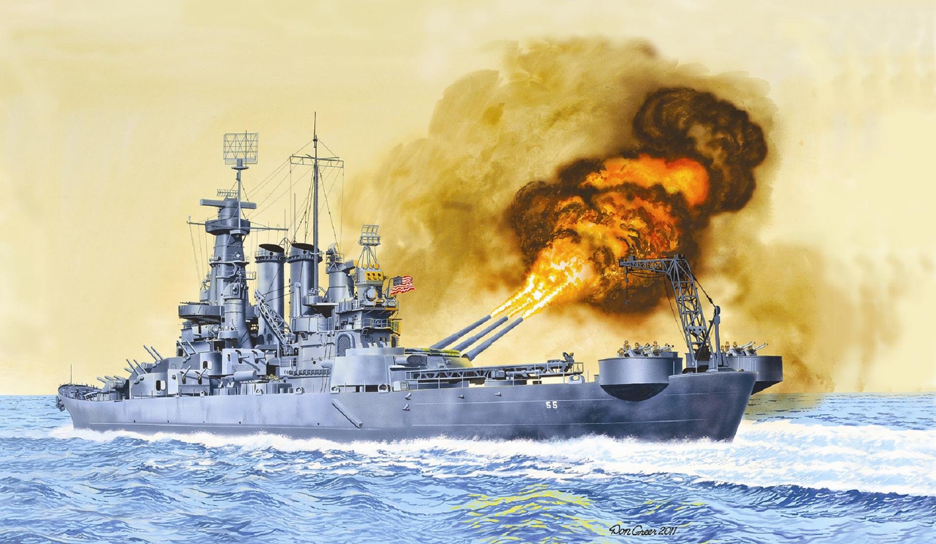 Uss North Carolina (Bb-55) Wallpapers