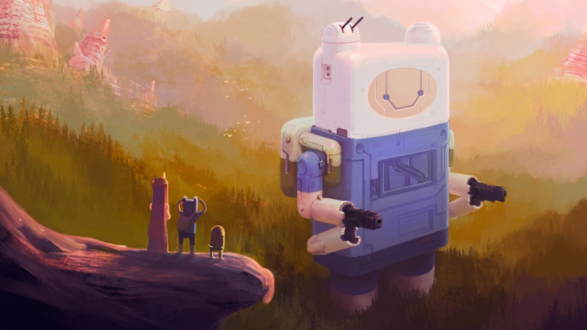 Adventure Time Dual Monitor Wallpapers