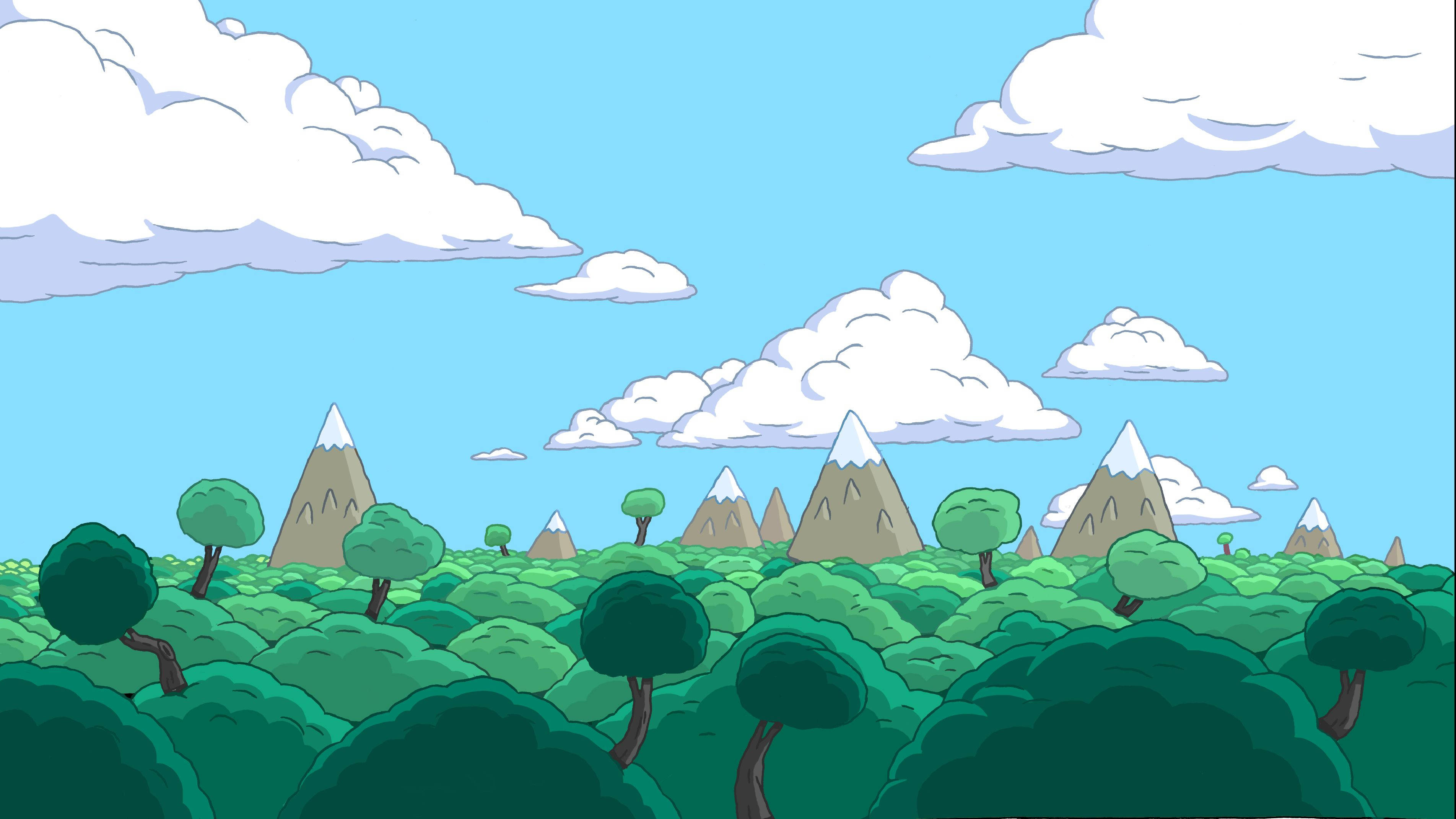 Adventure Time Landscapes Wallpapers