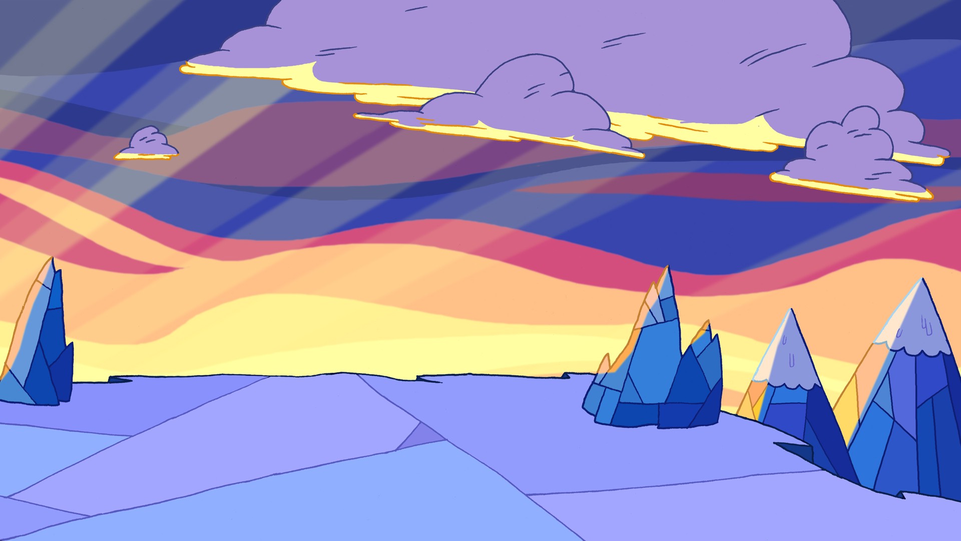 Adventure Time Landscapes Wallpapers