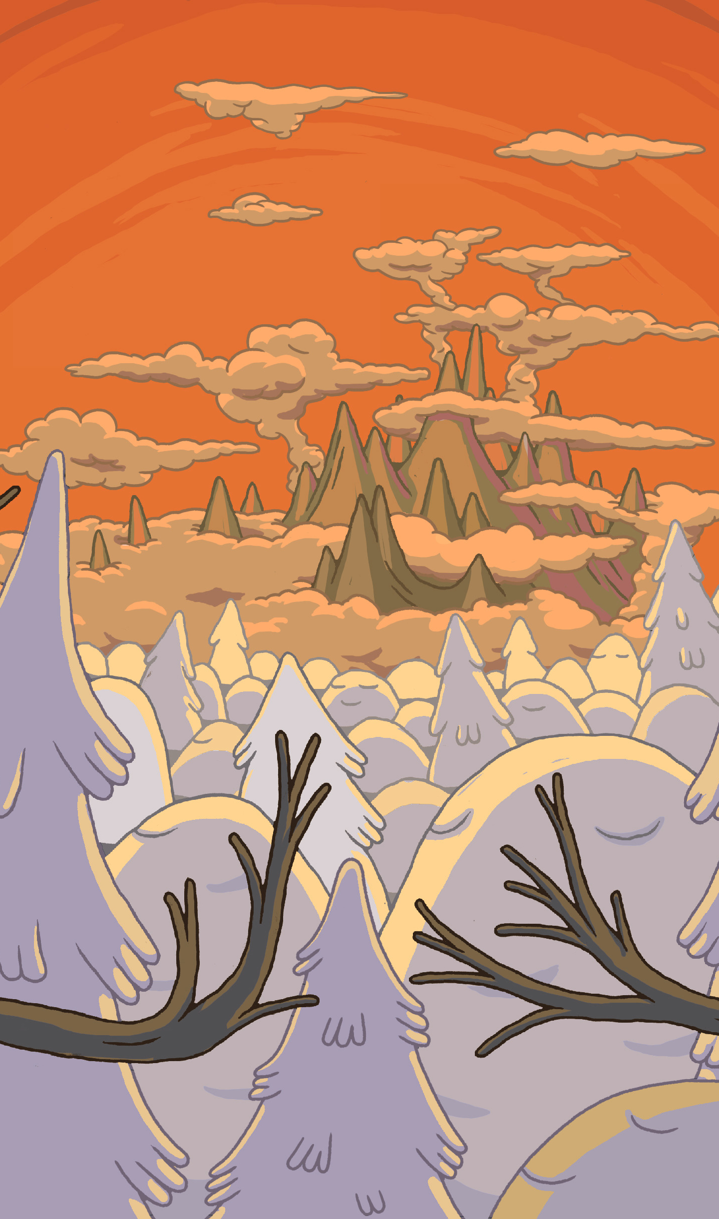 Adventure Time Landscapes Wallpapers