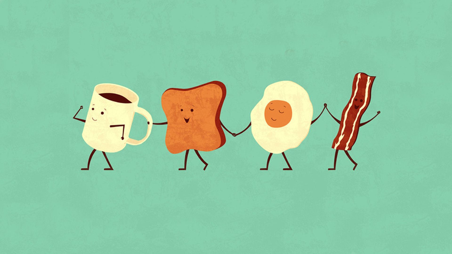 Cartoon Breakfast Wallpapers