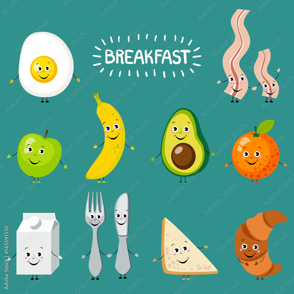 Cartoon Breakfast Wallpapers