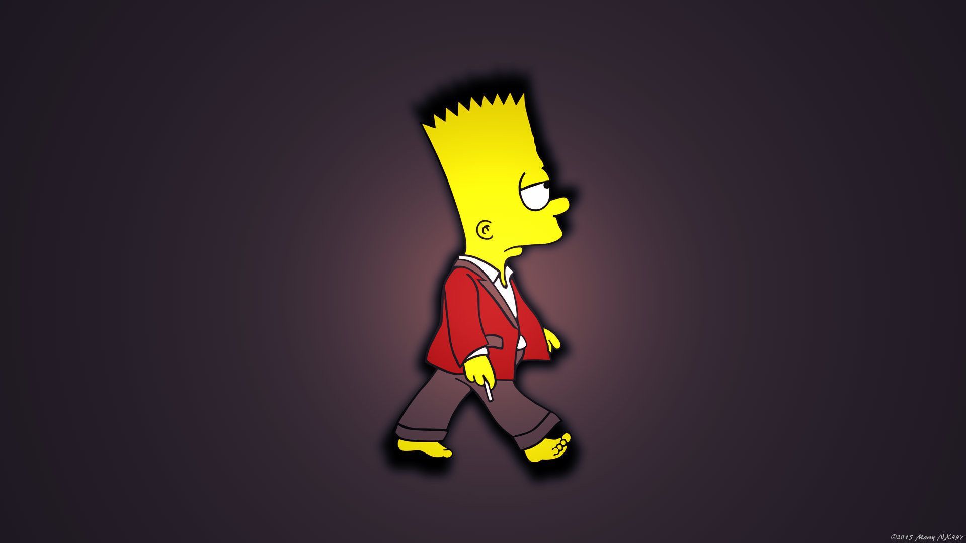 Cartoon Cool Bart Simpson Desktop Wallpapers