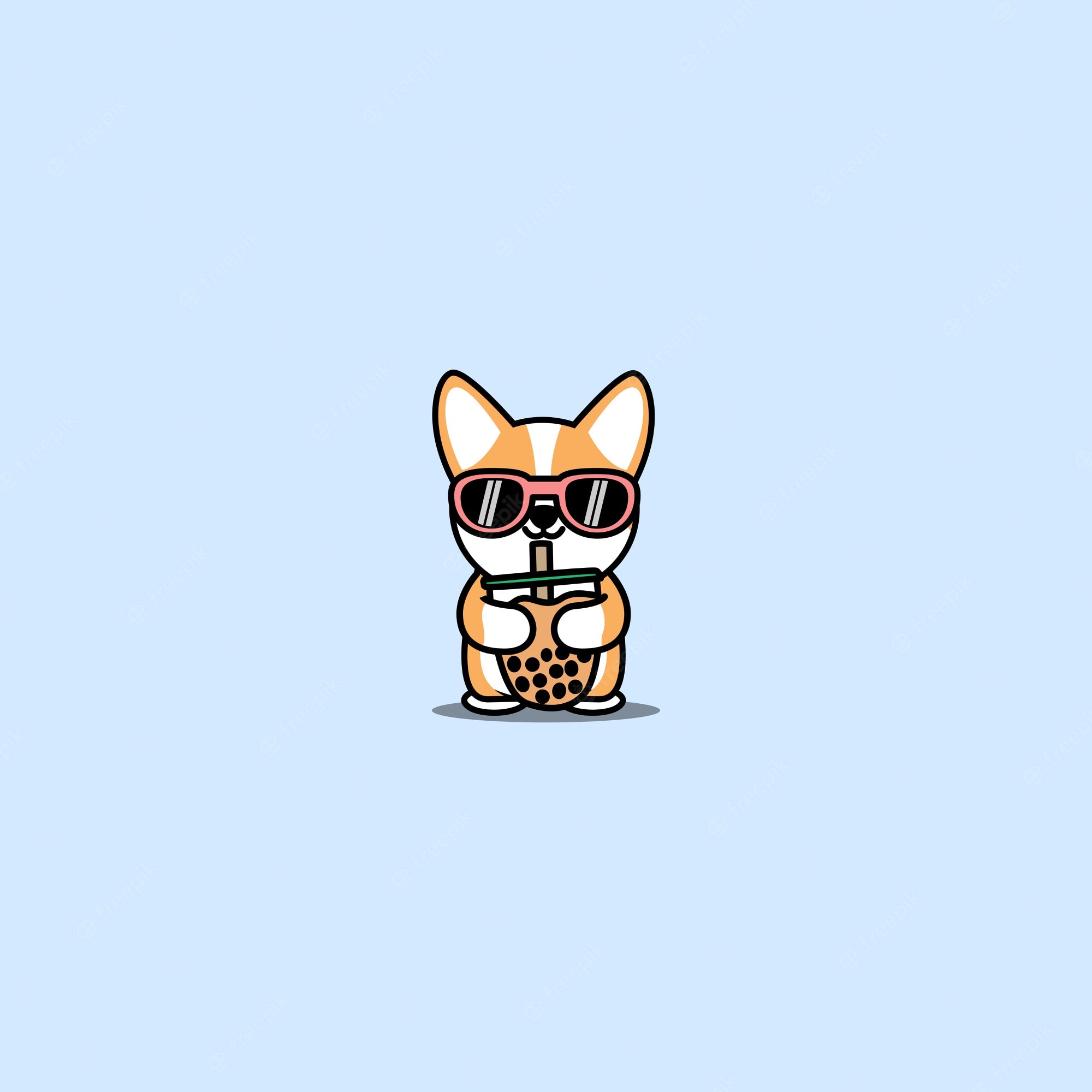 Cartoon Corgi Wallpapers