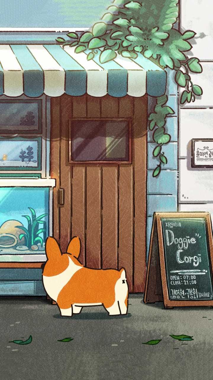 Cartoon Corgi Wallpapers