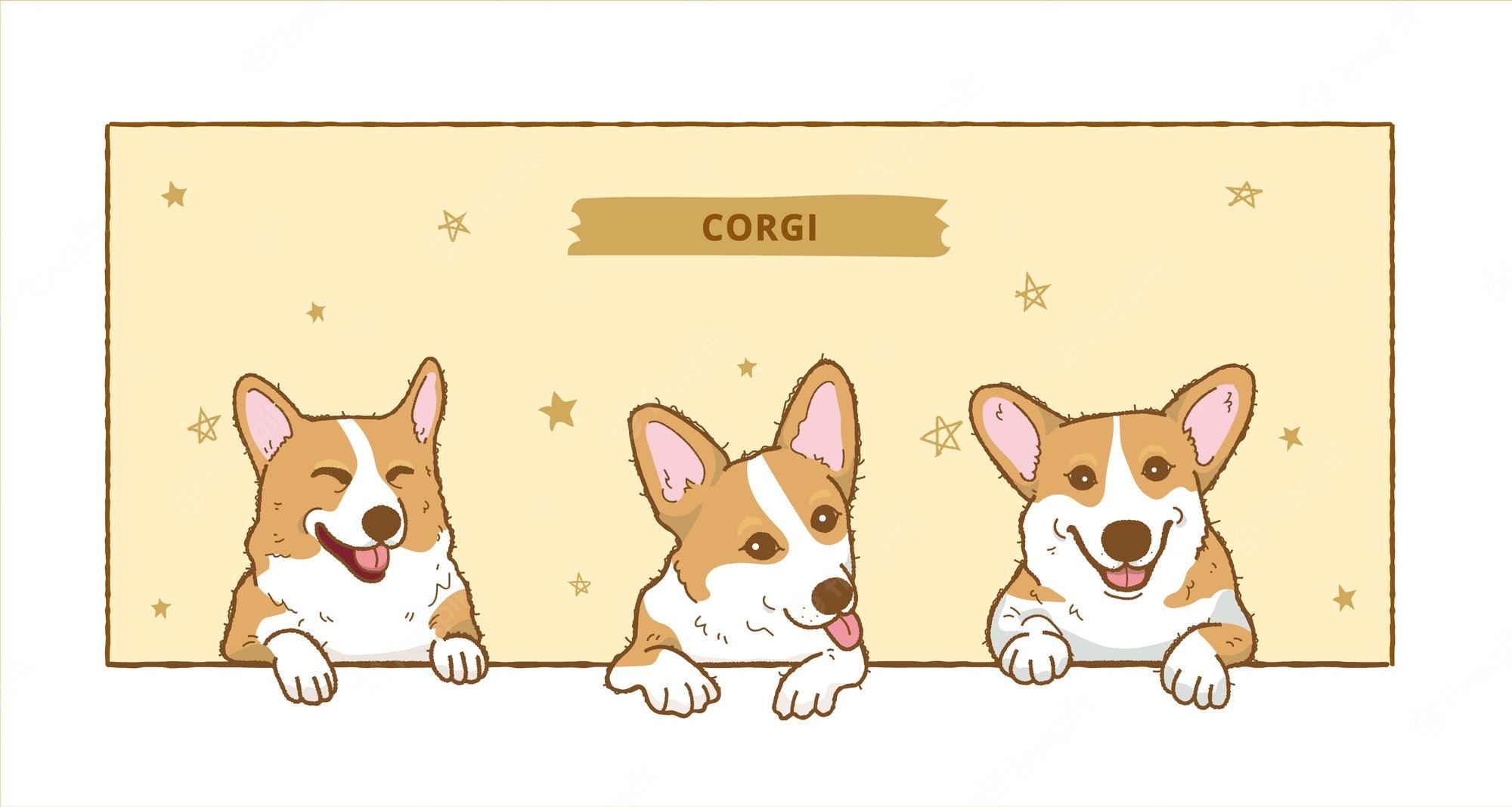 Cartoon Corgis Wallpapers