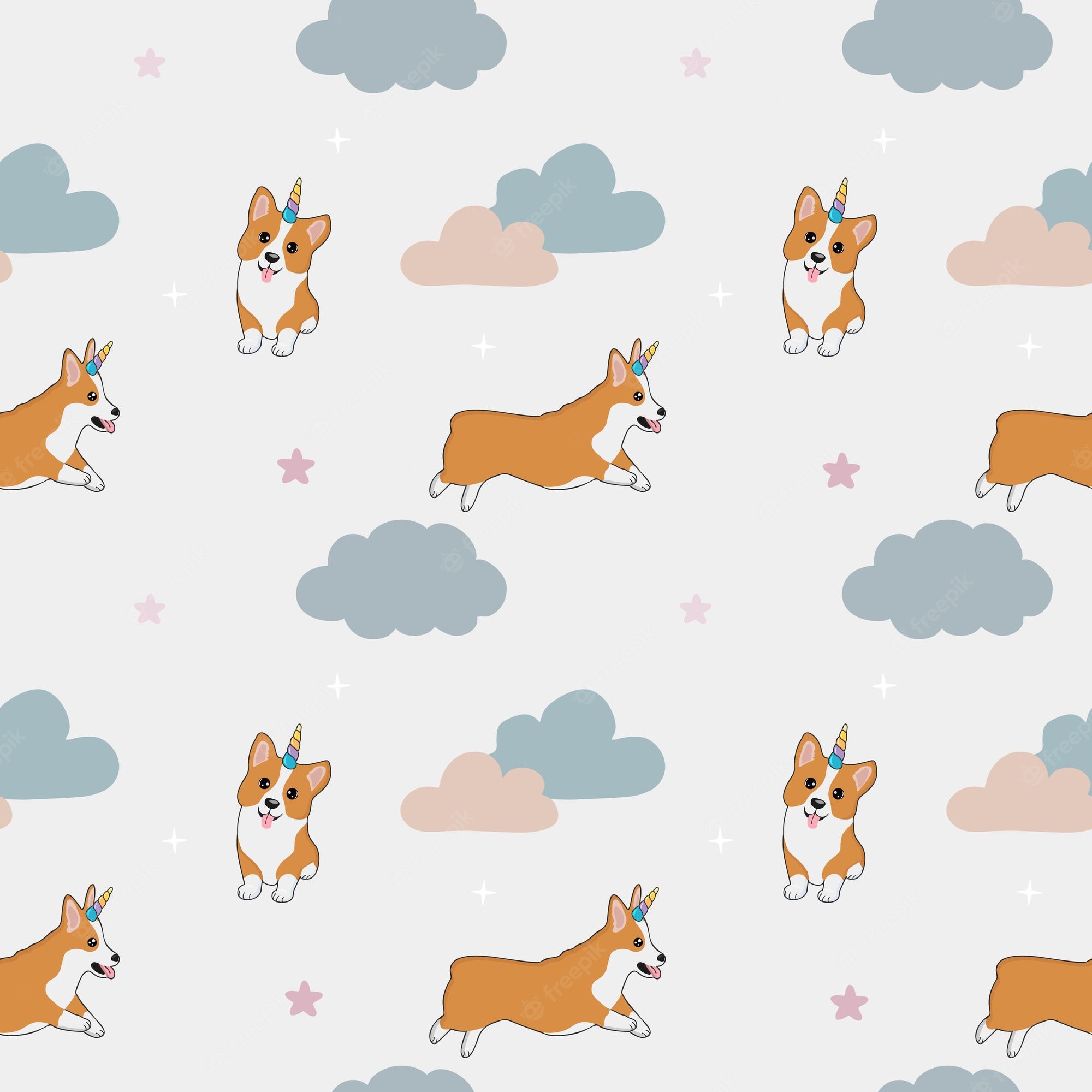 Cartoon Corgis Wallpapers