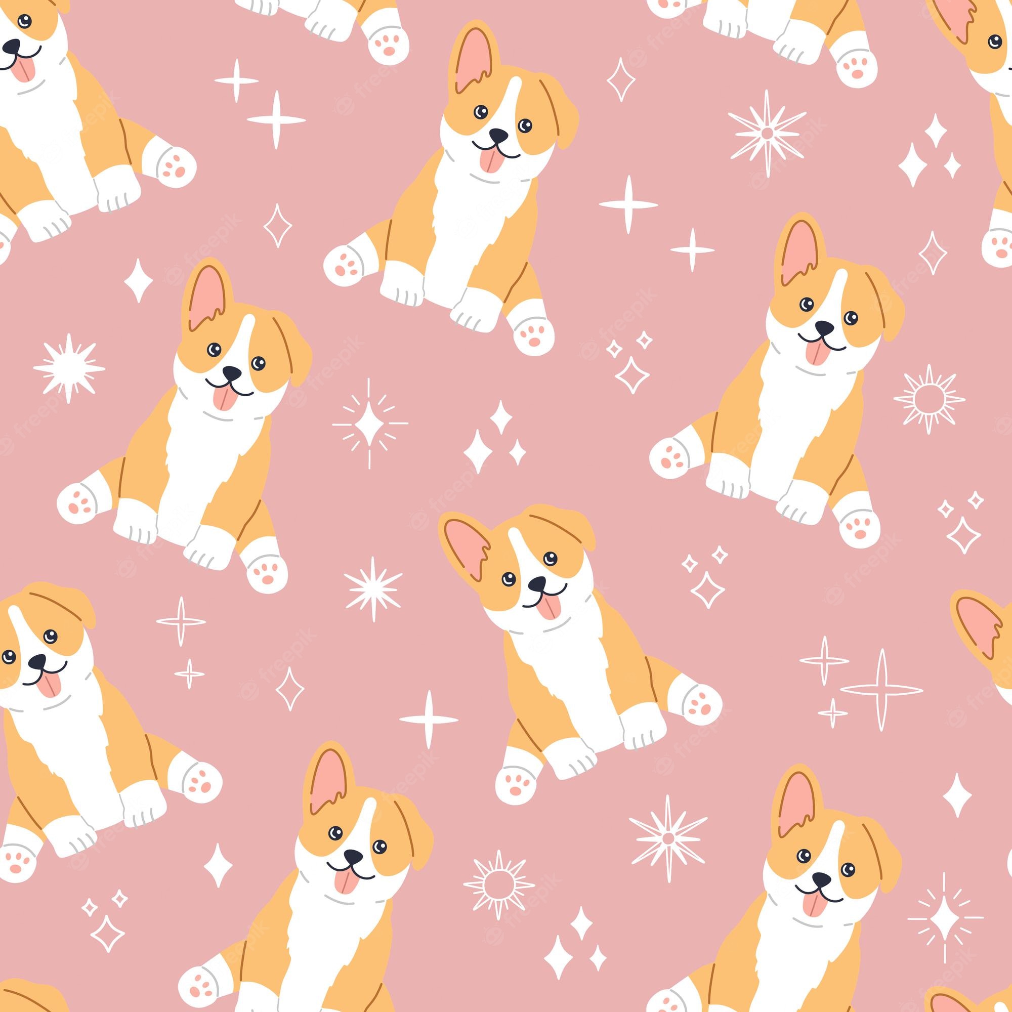 Cartoon Corgis Wallpapers