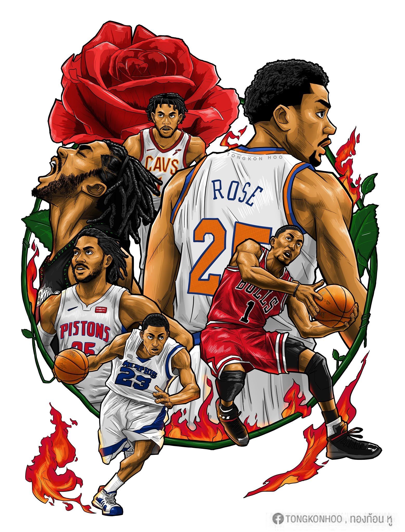 Cartoon Derrick Rose Wallpapers