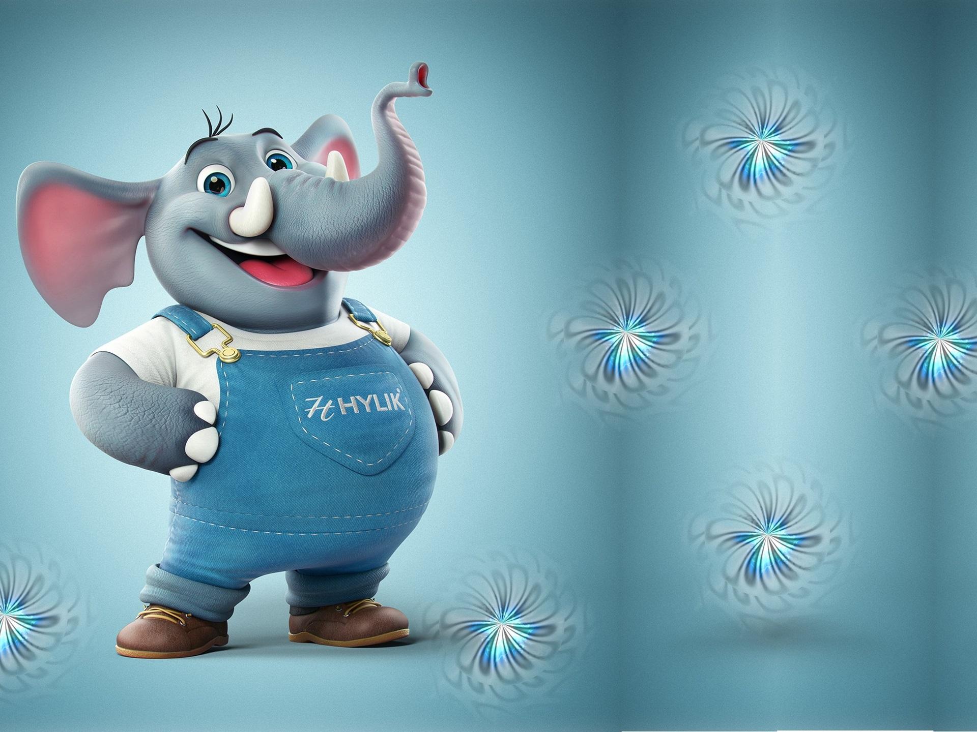 Cartoon Elephant Wallpapers