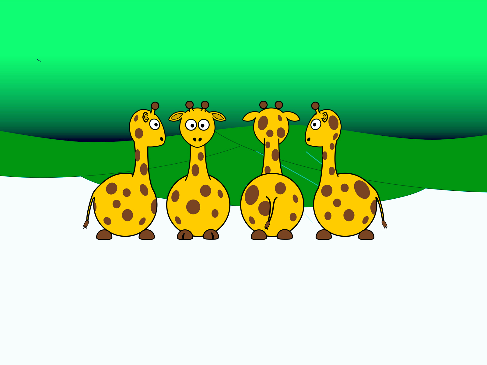 Cartoon Giraffe Wallpapers