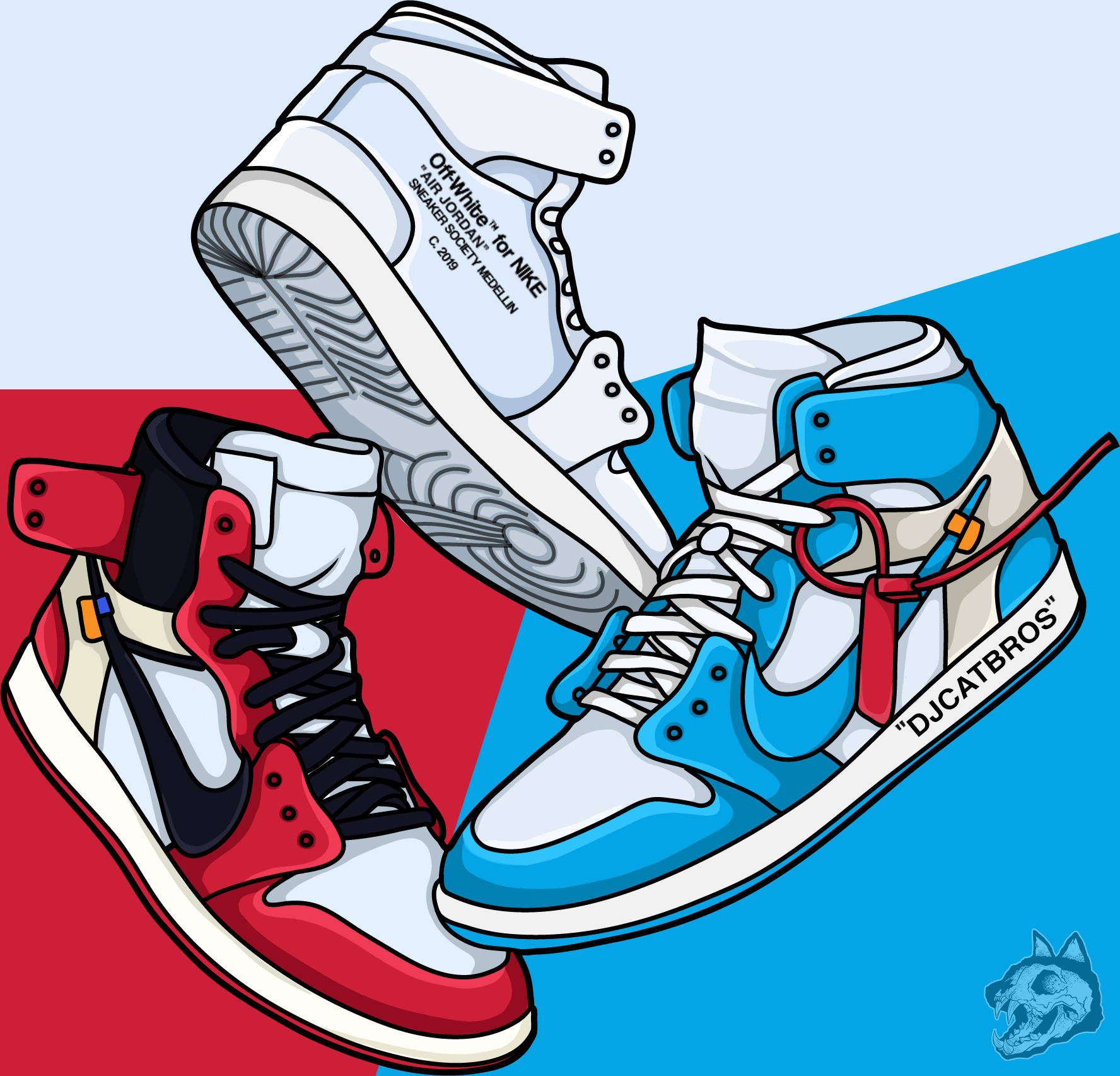 Cartoon Jordan Shoes Wallpapers