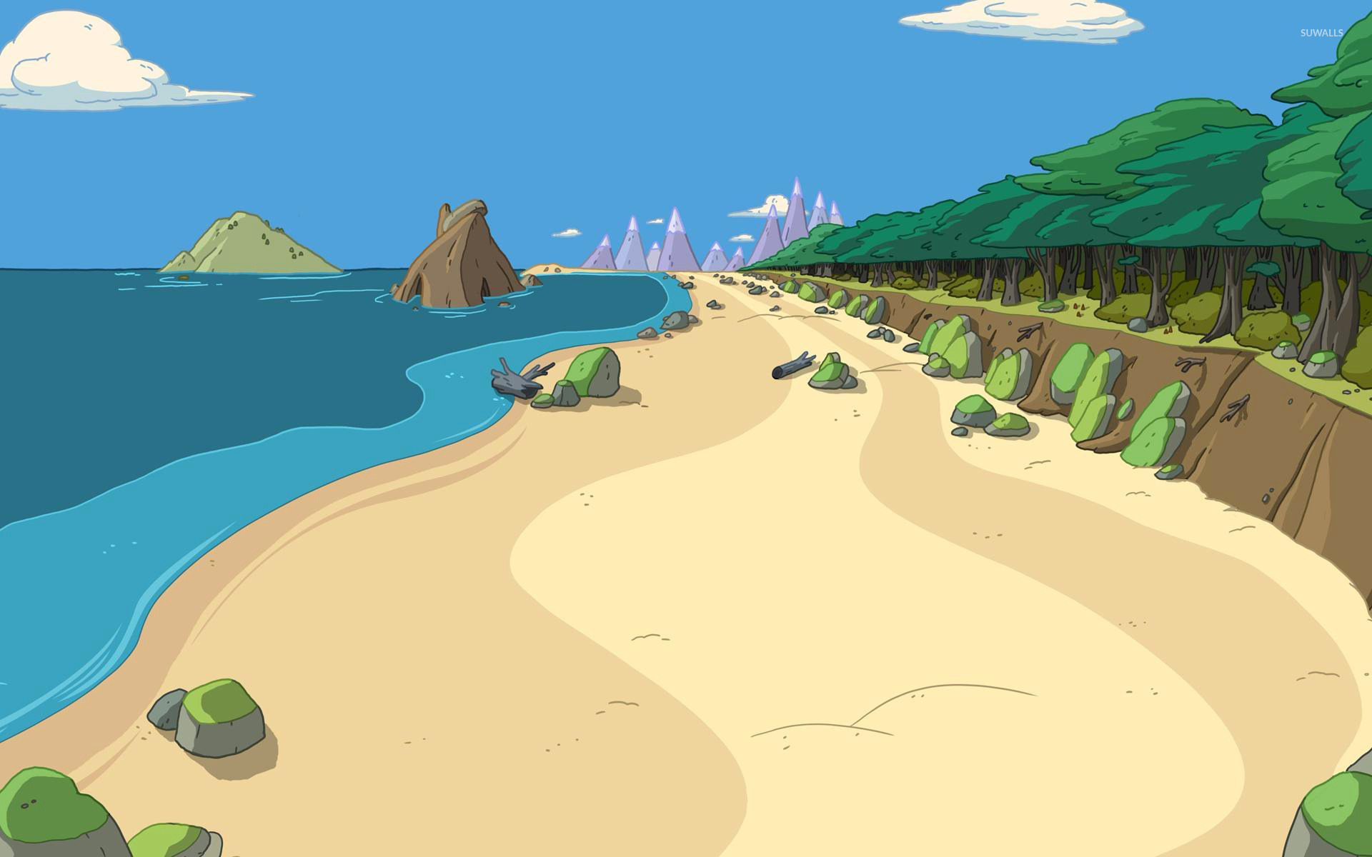 Cartoon Landscape Wallpapers