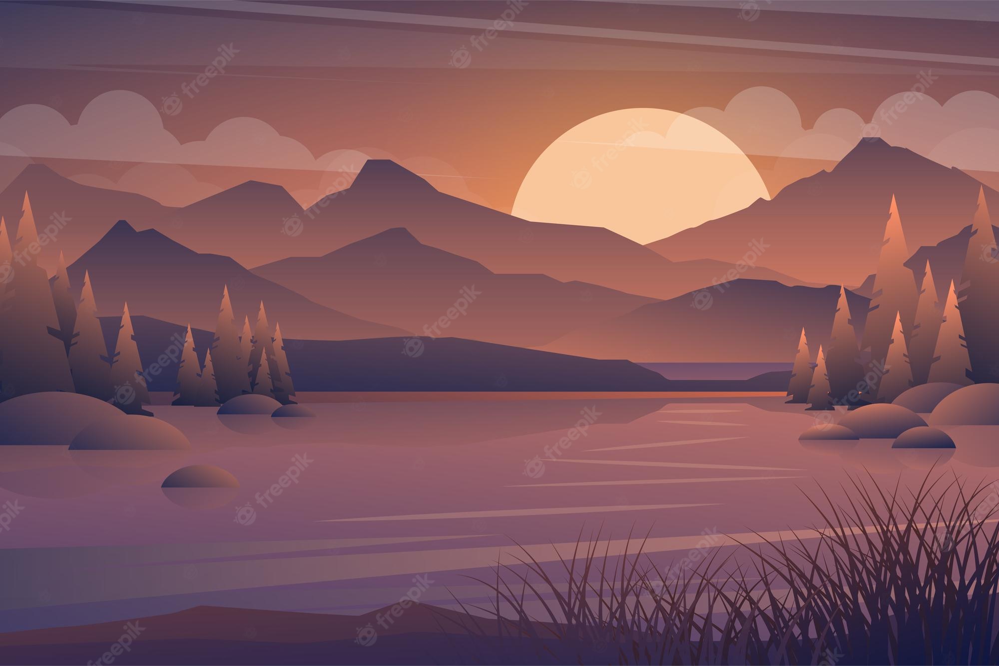 Cartoon Landscape Wallpapers