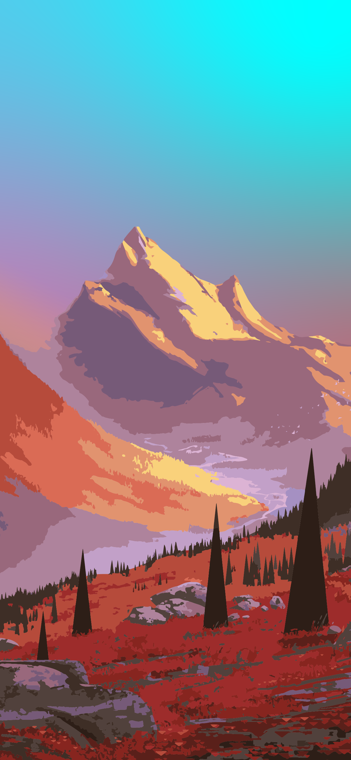 Cartoon Mountain Wallpapers