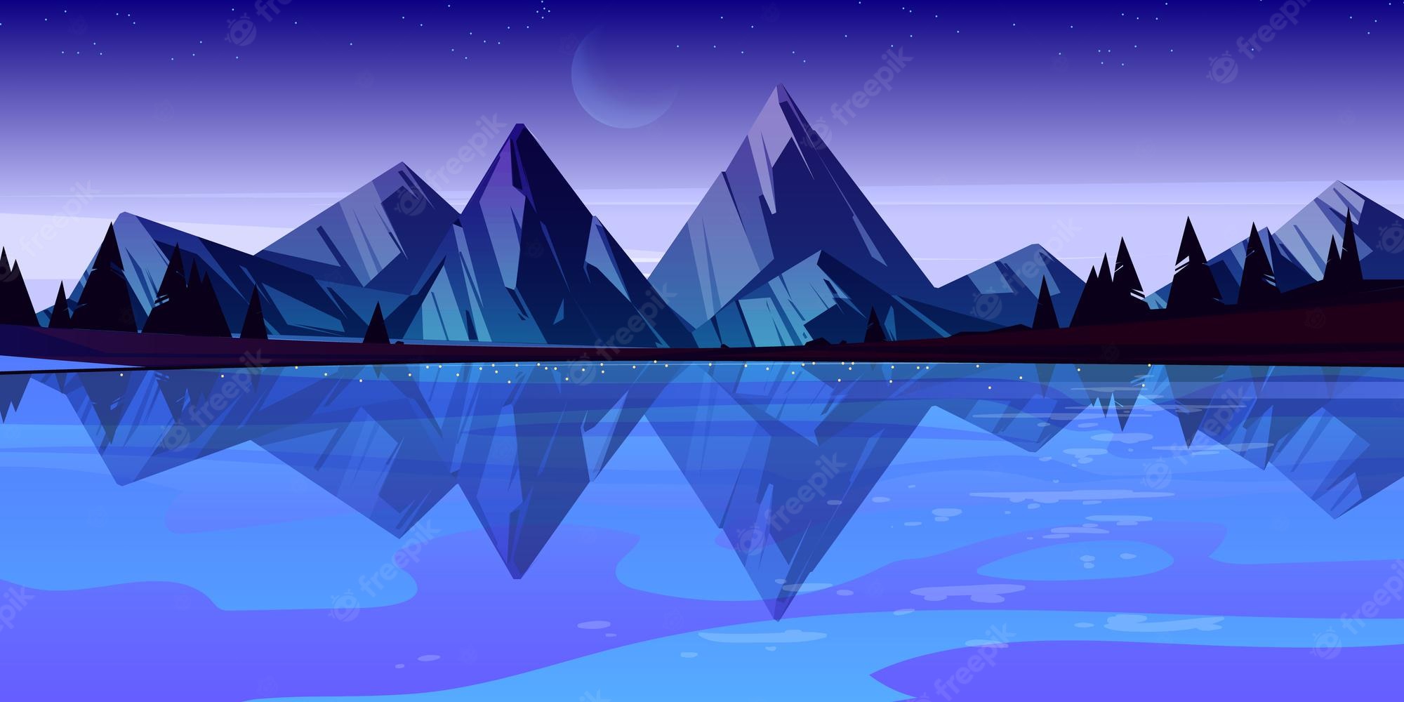 Cartoon Mountain Wallpapers