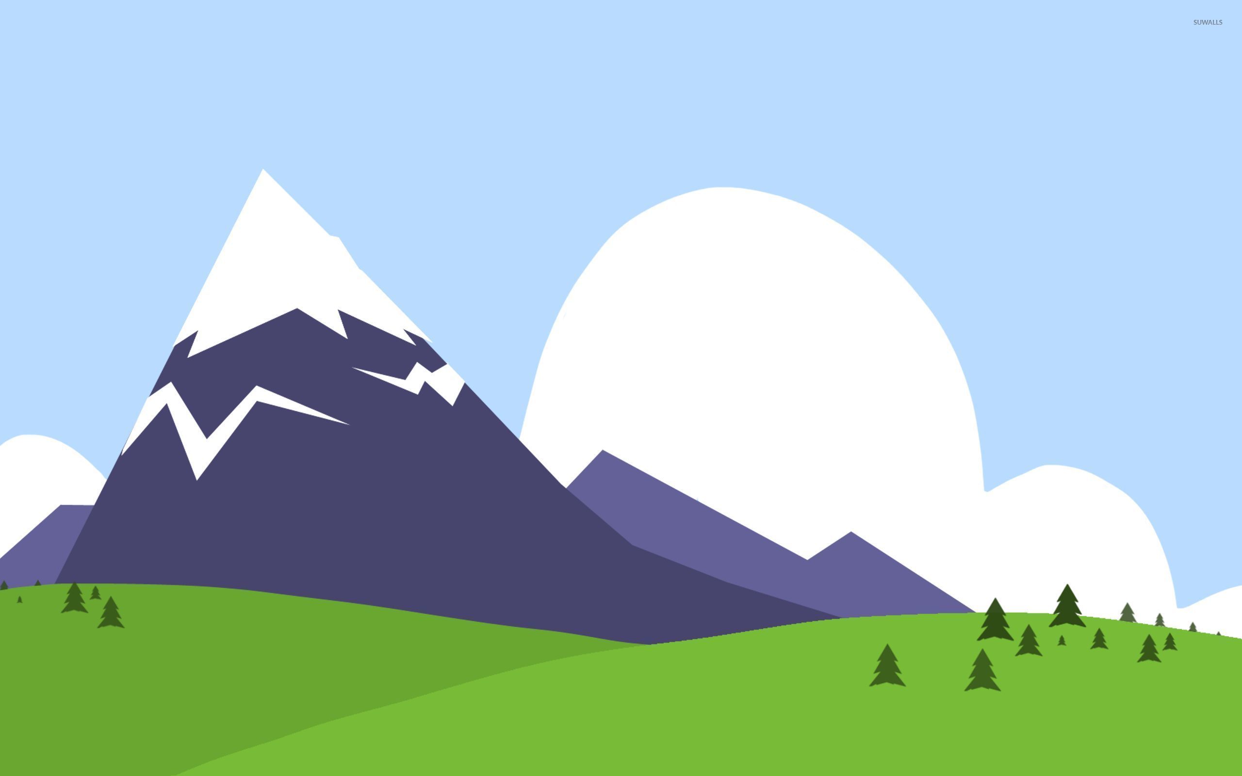 Cartoon Mountain Wallpapers