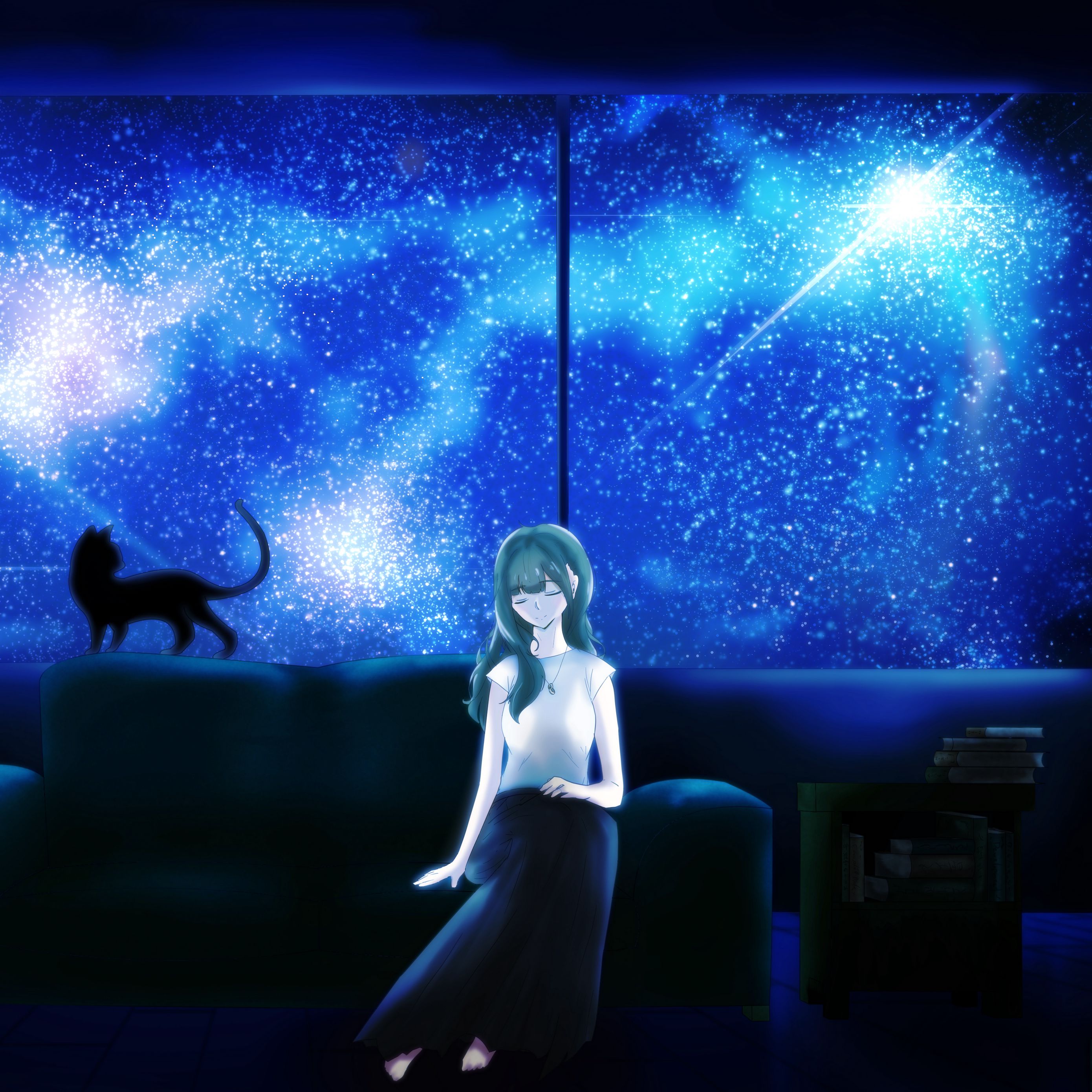 Cartoon Night Sky Wallpapers