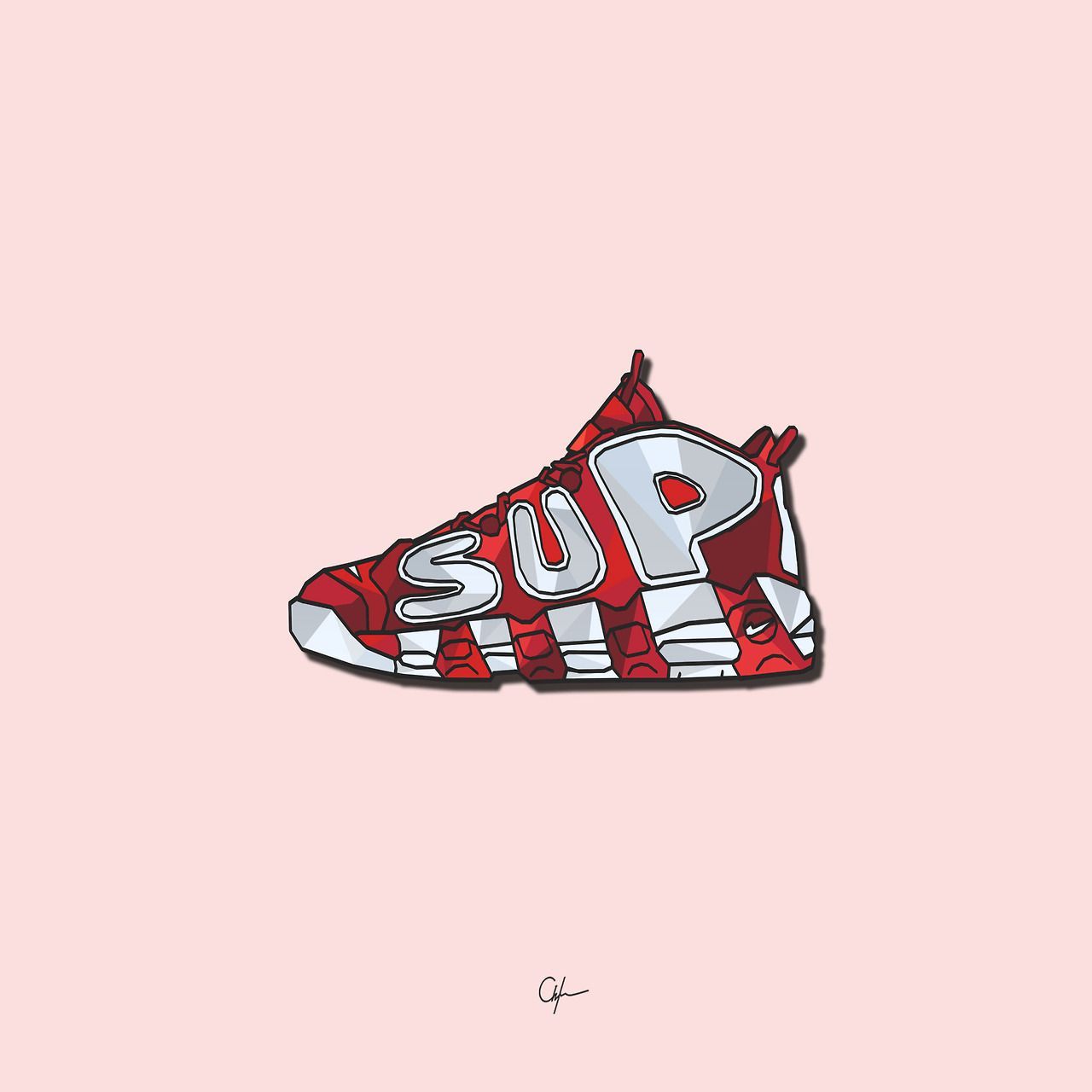 Cartoon Nike Shoes Wallpapers