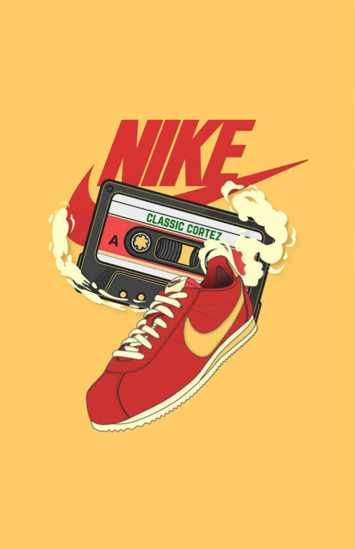 Cartoon Nike Shoes Wallpapers