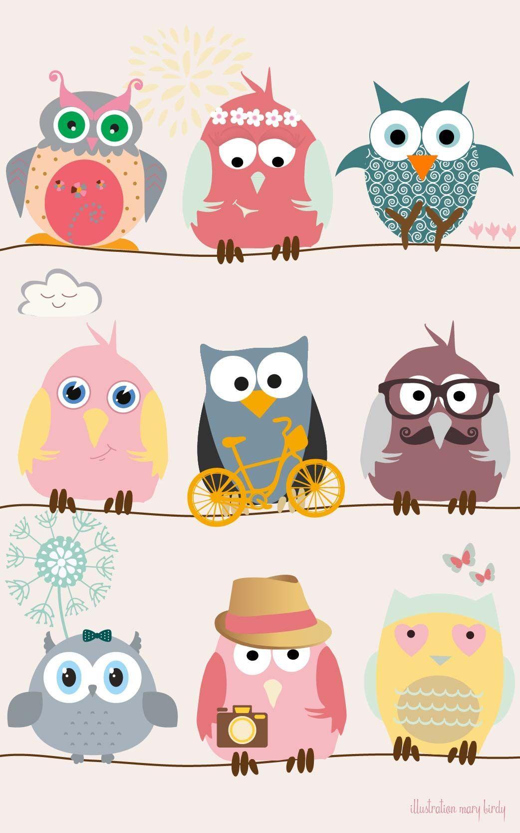 Cartoon Owl Wallpapers