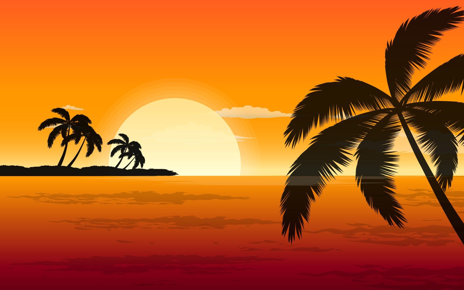 Cartoon Palm Tree Wallpapers