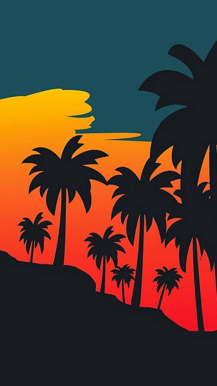 Cartoon Palm Tree Wallpapers