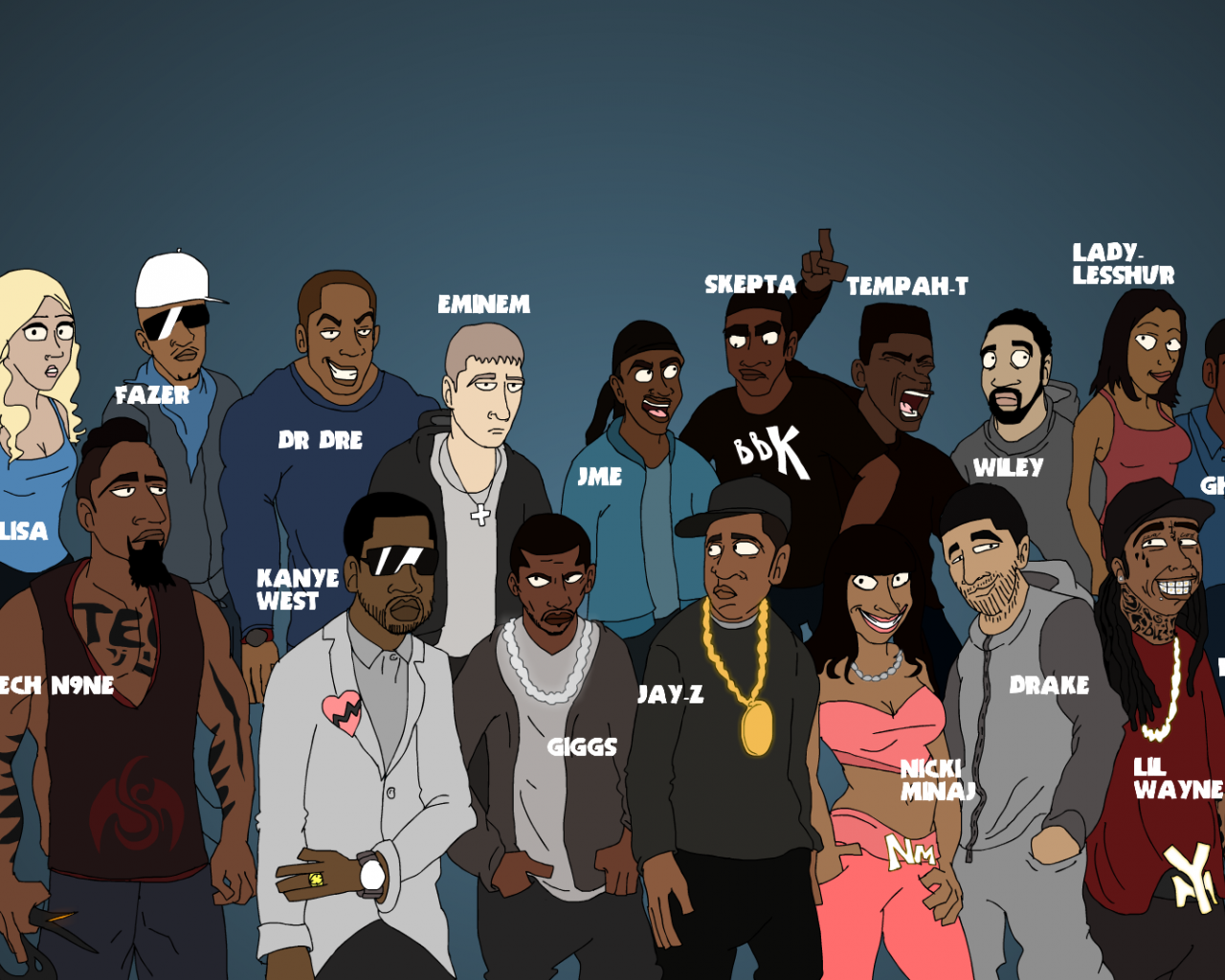 Cartoon Rappers Wallpapers