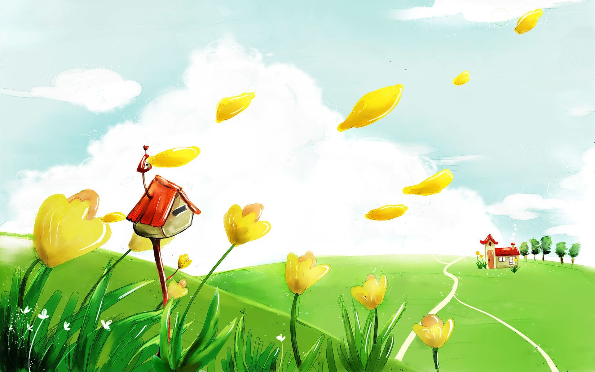 Cartoon Spring Wallpapers