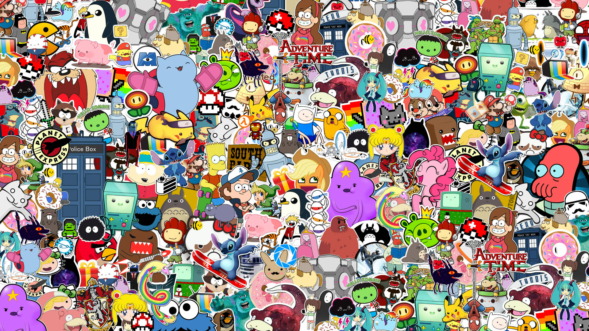 Cartoon Stickers Wallpapers