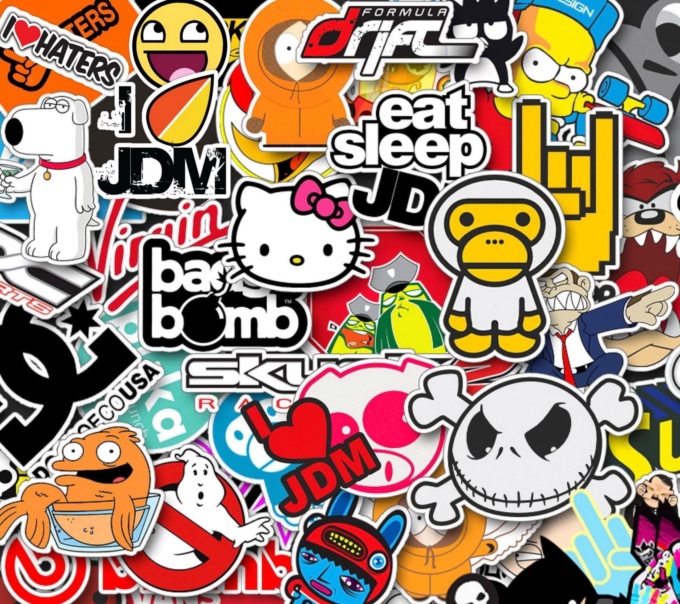 Cartoon Stickers Wallpapers