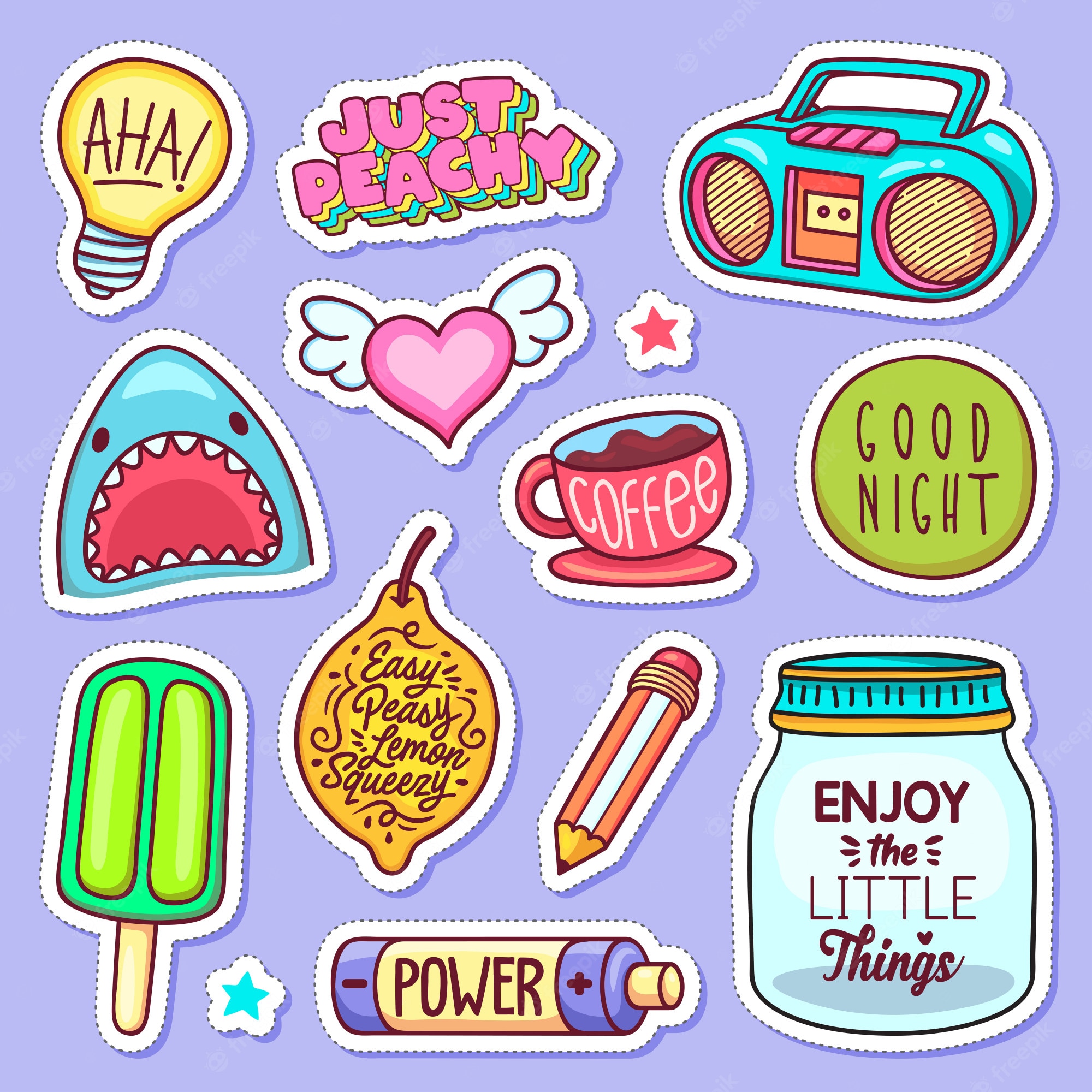 Cartoon Stickers Wallpapers