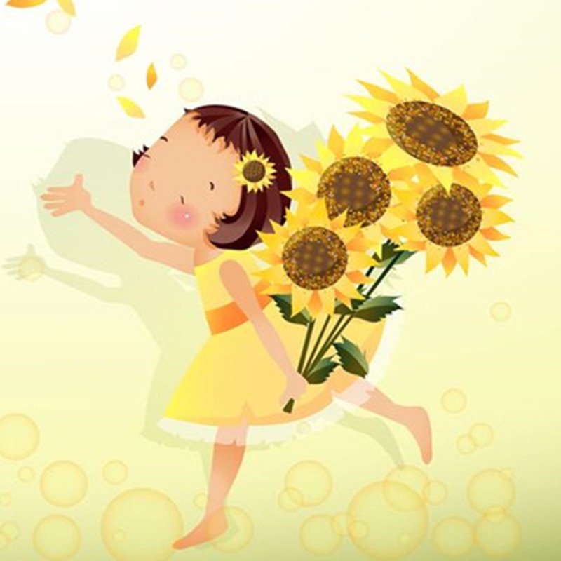 Cartoon Sunflower Wallpapers